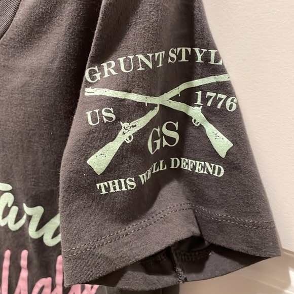 Grunt Style Fight Hard Cry Ugly Gray T-Shirt Women’s Size Medium - Picture 3 of 5